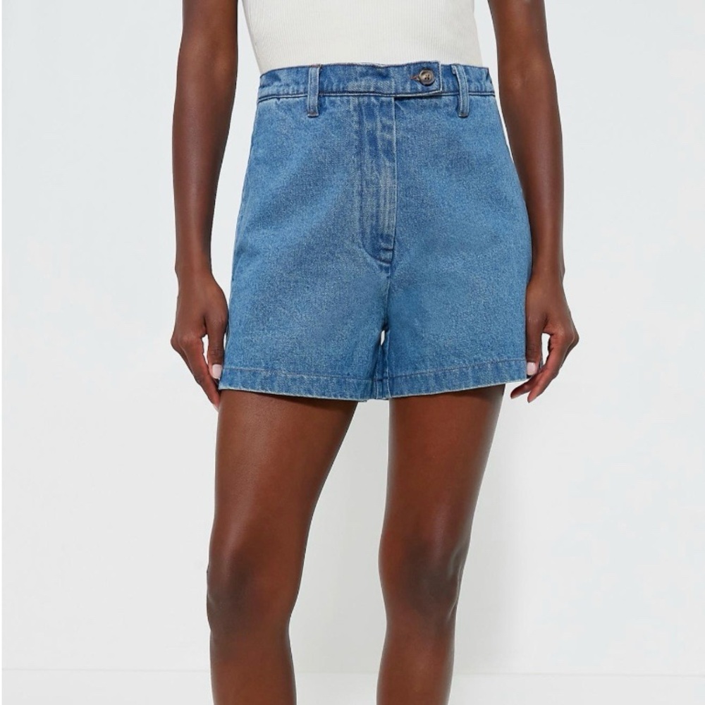 Pomander Place Classic Blue Denim Jean Shorts